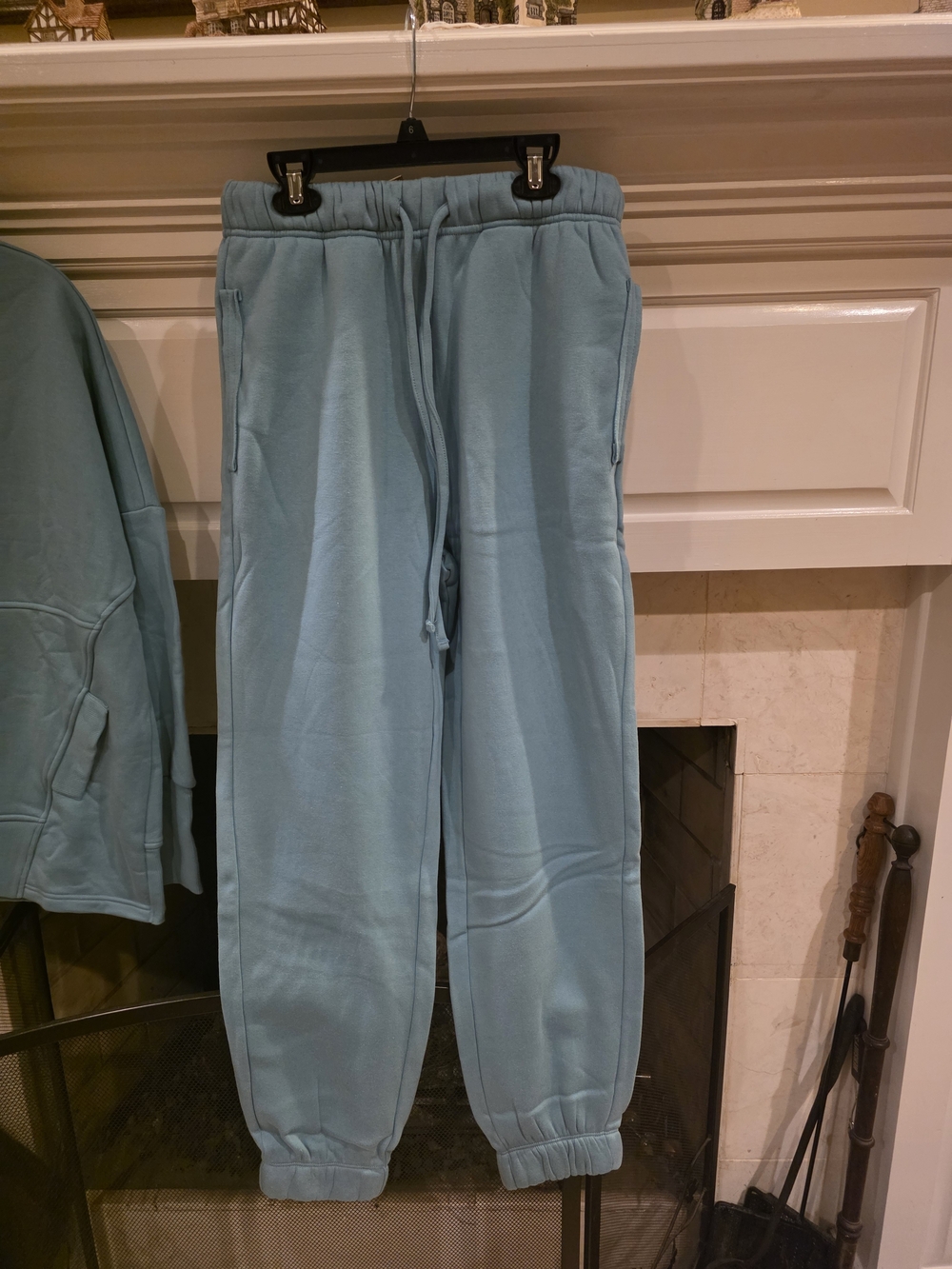 Zenana Outfitters Light Blue Hooded Pullover & Jogger Set - Picture 4 of 6